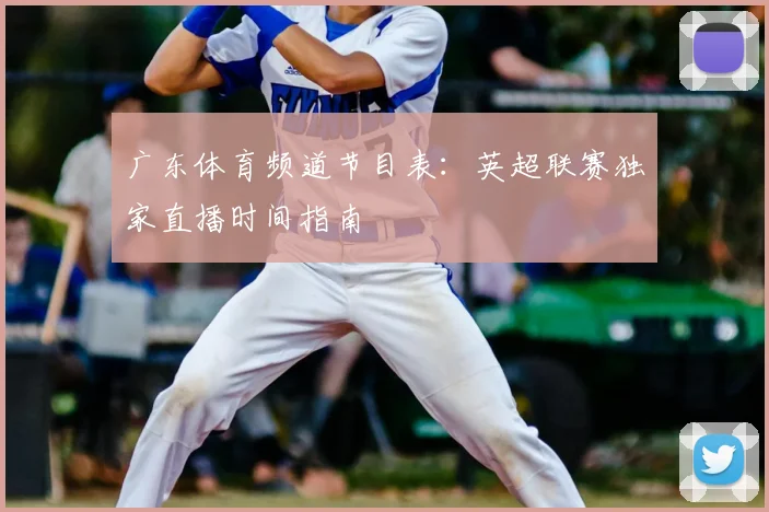 广东体育频道节目表：英超联赛独家直播时间指南
